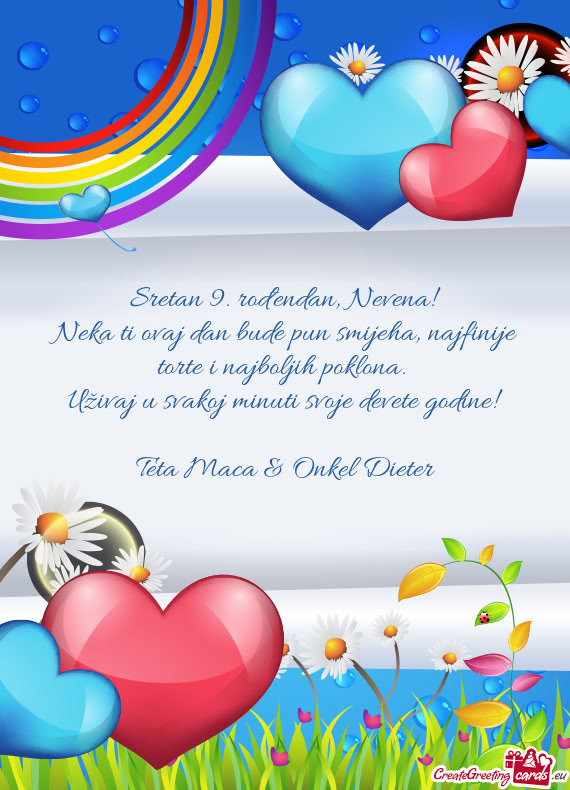 Sretan 9. rođendan, Nevena